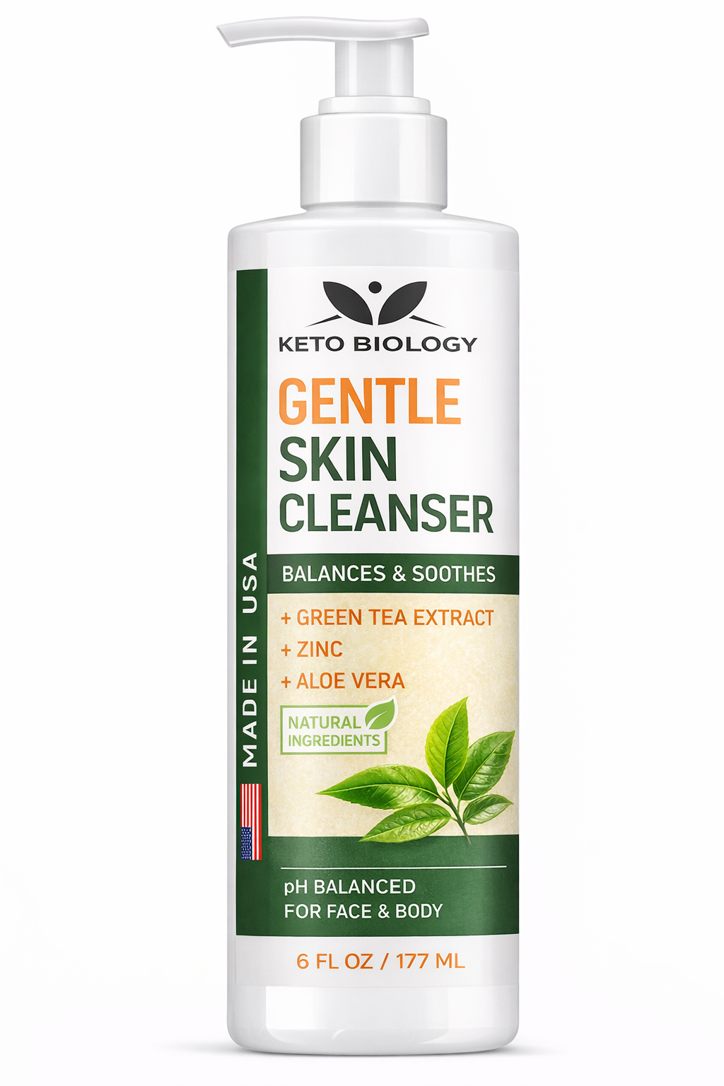 Keto Biology Gentle Skin Cleanser, 6 fl oz